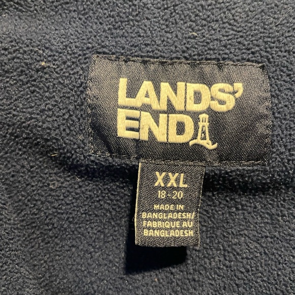 Lands' End Kids Blue Camo Jacket - Picture 3 of 3